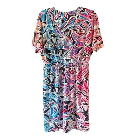 Trina Turk Bias V-Neck Dolman Mini Dress XXL - Picture 3 of 5